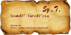 Szabó Tarzícia névjegykártya